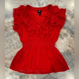 H&M Red Blouse